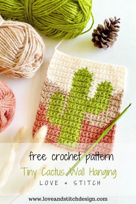 Crochet Cactus Wall Hanging, Easy Crochet Wall Hanging, Crochet Cactus Applique, Hanging Crochet Wall Decor, Crocheted Home Decor, Home Decor Crochet Patterns, Crochet Wall Hangings Free Patterns, Wall Hanging Crochet Free Pattern, Crochet Decor Patterns Free