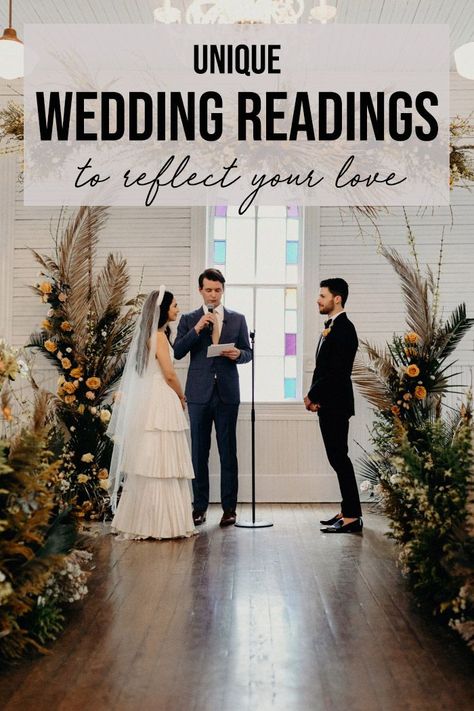 Group Wedding Vows, Wedding Ideas Second Marriage, Family Only Wedding Ideas, Wedding Sermon Ideas, Cute Wedding Ceremony Ideas, How To Make Your Wedding Unique, Wedding Readings Ceremony, Wedding Ring Exchange Wording Funny, Unique Things To Do During Wedding Ceremony