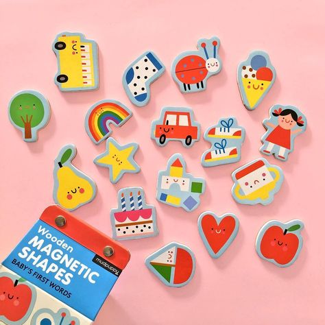 Susie Hammer on Instagram: “Wooden magnets for @mudpuppykids 🧲 #kidsillustration #childrenillustration #kids #play #words #game #susiehammer #illustration #instapic…” Babies First Words, Magnetic Toys, Wooden Magnets, Mini Drawings, Kids Play, Kids Magnets, Children Illustration, Tote Bag Design, Art Inspo