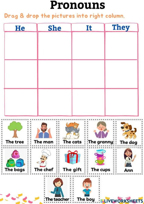 Subject Pronouns Worksheet Grade 1, Personal Pronouns Activities, Subject Pronouns Worksheet, Teaching Pronouns, English Pronouns, Personal Pronouns Worksheets, Pronoun Activities, Subject Pronouns, Speaking Cards