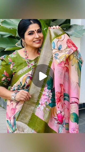 ✨VARNA ✨ on Instagram: "Evergreen Beautiful Haritha garu - In VARNA's Mangalagiri Pattu Pure Digital Print Saree  @harithajackie 🫶🏼  Actual Cost : ₹4750 + Shipping  **After Discount : ₹3900 + shipping** WHOLESALE PRICES ONLY  . .💫VARNA💫 Its a weavers organisation   ✨ Exclusive Handloom Collection  . . For orders & enquiries  Please DM us or Whatsapp @ +91 93815 65382  . .  #fashion #ethnicwear #onlineshopping #customers #womenempowerment" Mangalagiri Pattu Sarees, Mangalagiri Sarees, Digital Print Saree, Floral Print Sarees, Pattu Saree Blouse Designs, Blouse Designs Indian, Print Saree, Saree Blouse Patterns, Printed Sarees