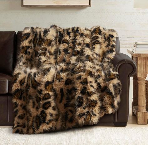 Luxury Fluffy Leopard Blankets for Home Couch Sofa, Fuzzy Plush Animal Coat Color Throws for Decoration, 50x60 Leopard Print Bedroom, Animal Print Rooms, Leopard Blanket, Leopard Pillows, Oversized Throw Blanket, White Room Decor, Faux Fur Throw Blanket, Fur Throw Blanket, Striped Blankets