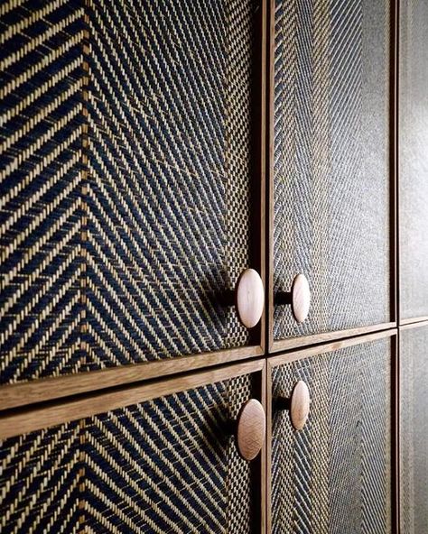 Fabric Wardrobe Doors, Wallpaper Wardrobe, Cottage Wardrobe, Fabric Wardrobe, Fabric Closet, Wardrobe Interior, Wardrobe Interior Design, Wooden Wardrobe, Built In Furniture