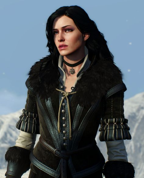 Yennefer of Vengerberg Witcher 3 Yennefer, Yennefer Witcher, Yennefer Cosplay, The Witcher Series, The Witcher Game, The Witcher Wild Hunt, The Witcher Geralt, Witcher Art, Black And White Outfit