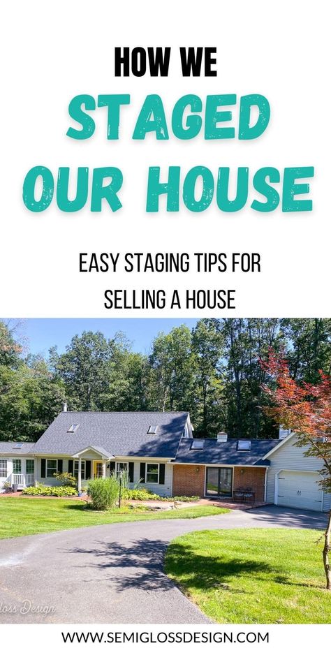 Here are all of the details of how we staged our house for sale. Before and after photos of the entire staged home. Stage House For Sale, Should I Do It, Basement Craft Rooms, What Is Home, Diy Daybed, House Before And After, Dark Paint Colors, Home Staging Tips, Zillow Homes