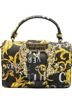 PRICES MAY VARY. leather Versace Jeans Couture women Logo couture handbags black - gold E74VA4BF6-EZS597_EG89 Fashionable Purses, Burberry Sneakers, Women Logo, Versace Bag, Hand Bags For Women, Handbags Black, Gucci Hat, Couture Handbags, Purse Brands