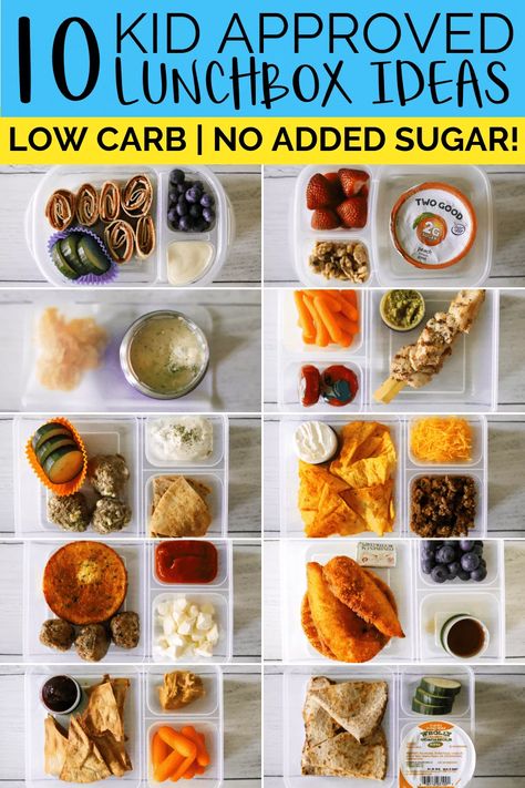 These low carb packed lunches will please even the pickiest of eaters and can easily be prepped ahead of time to save your sanity on busy school mornings! #healthylunchbox Low Carb School Lunch Ideas, Healthy Low Fat Recipes, Healthy Packed Lunches, Low Carb Soup Recipes, Low Carb Low Fat Recipes, Baking Powder Uses, Low Carb Muffins, Packed Lunches, Boiled Egg Diet Plan