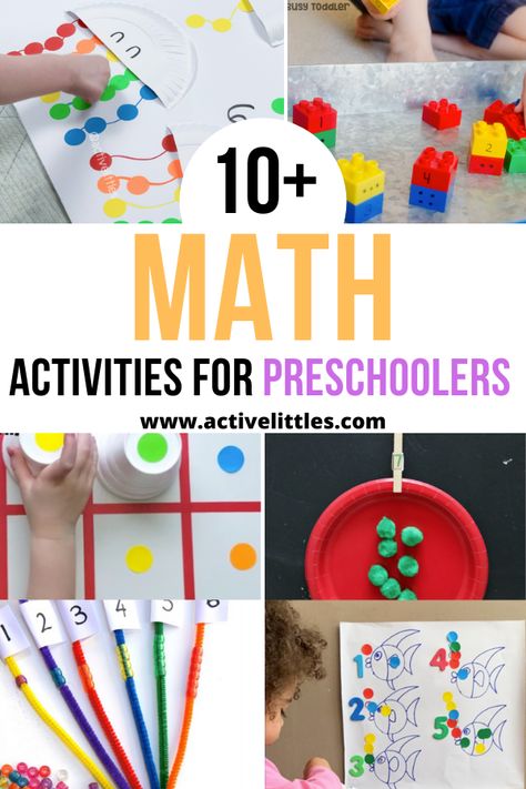 math activities for preschoolers Center Ideas For Preschool, Prek Math Activities, Small Group Math Activities, Math Activities For Preschoolers, Math Stem Activities, Preschool Math Activities, Math Activities For Toddlers, Montessori Math Activities, Number Activities Preschool