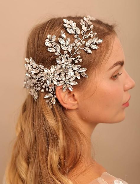 Post by BERYUAN Flower Wedding Hair, Flower Headpiece Wedding, Flower Hair Accessories Wedding, Pearl Party, Decorative Hair Combs, Beautiful Hair Accessories, Bride Headpiece, Hair Accessories Pearl, Bridal Hair Flowers