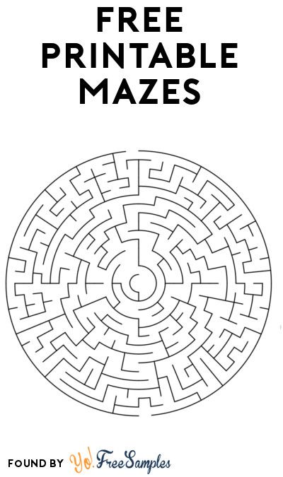 1,000+ FREE Printable Maze Booklets - Yo! Free Samples https://yofreesamples.com/books/free-printable-mazes Mazes Printable, Free Printable Mazes, Mazes For Kids Free Printable, Kids Mazes Free Printable, Printable Mazes For Kids Free, Free Printable Mazes For Kids, Hard Mazes Printable, Maze Puzzle Printable, Free Maze Printables