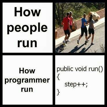 How programmers run... Computer Memes, Computer Jokes, Cs Go Memes, Programing Jokes, Coding Humor, Coding Quotes, Programmer Jokes, Programming Humor, Computer Humor