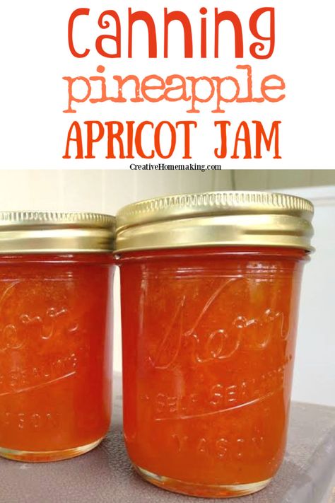 Canning Apricots, Apricot Pineapple Jam, Canning Pineapple, Apricot Jam Recipe, Pineapple Jam Recipe, Easy Jam Recipe, Fresh Apricots, Apricot Jam Recipes, Easy Jam