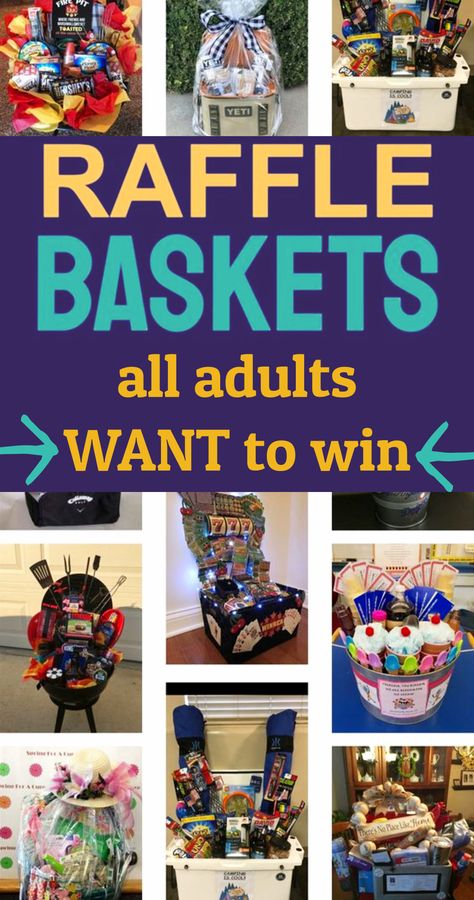 Best Raffle Basket Ideas ALL Adults WANT to Win At Fundraising Events Bowling Raffle Basket Ideas, Fundraiser Auction Baskets, School Auction Class Baskets, Raffle Baskets People Actually Want, Baskets For Fundraisers Auction Donations, Cooler Auction Basket, Sports Raffle Basket Ideas Fundraising, Cheerleading Raffle Basket Ideas, Wine Bottle Raffle Basket Ideas