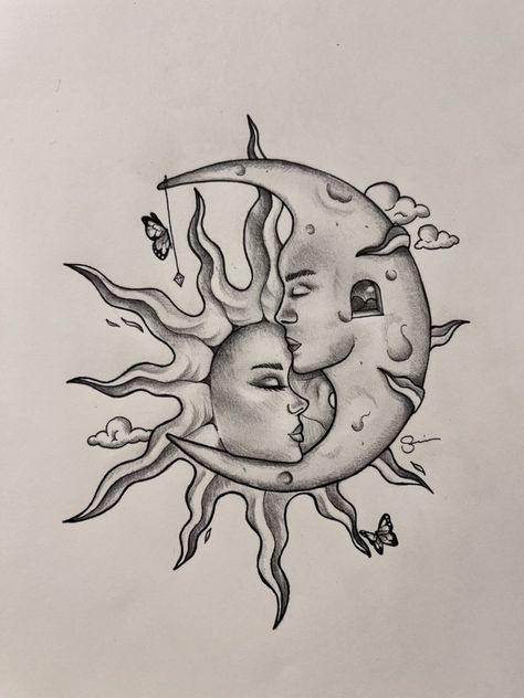 Medium Size Tattoo, 29 Tattoo, Payasa Tattoo, Pencil Art Love, Moon Stars Art, Graffiti Wildstyle, Egiptul Antic, Cool Tattoo Drawings, Sun And Moon Tattoo