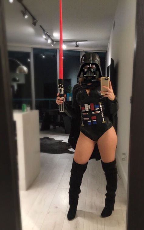 Star Wars Women Costume, Star Wars Halloween Costumes Women, Darth Vader Halloween Costume, Darth Vader Costume, Sith Costume, Disfraz Star Wars, Darth Vader Costumes, Star Wars Halloween Costumes, Hot Halloween Outfits