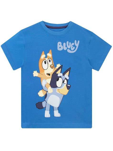 PRICES MAY VARY. 100% Cotton Pull On closure Kids Bluey T-Shirt Make every day more fun with this adorable Bluey t shirt A blue t-shirt with 'Bluey' written on the chest, featuring Bluey and her younger sister Bingo Made from recycled materials. Officially licensed Bluey merchandise Boys Bluey T-Shirt. Young Bluey fans will love this adorable Bluey t-shirt! This blue tee showcases favourite sister characters Bluey and Bingo, along with 'Bluey' written on the chest. Your pup will be ready for a d Bingo Machine, Bottle Gift Tags, Bluey And Bingo, Boys Fall Outfits, Blue Tee, Boy Tees, Summer Boy, Girls Characters