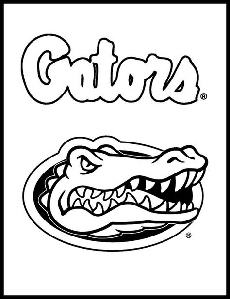 Florida Gators Coloring Page Its Great To Be A Florida Sketch Coloring Page Gator Wallpaper, Basketball Mascot, Alligator Logo, Gators Logo, Florida Gators Logo, White Alligator, Gator Logo, Football Coloring Pages, Uf Gators