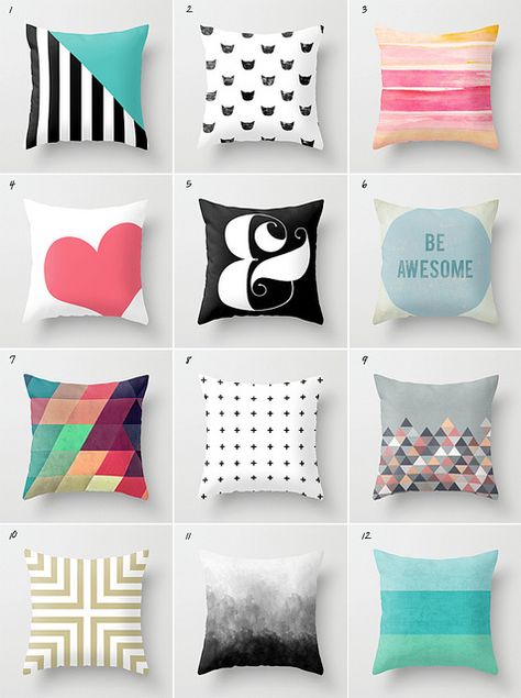 Almofadas Types Of Pillows, Bantal Sofa, Pretty Pillow, Society 6, Style Deco, Cute Pillows, Diy Pillows, New Room, Childrens Room