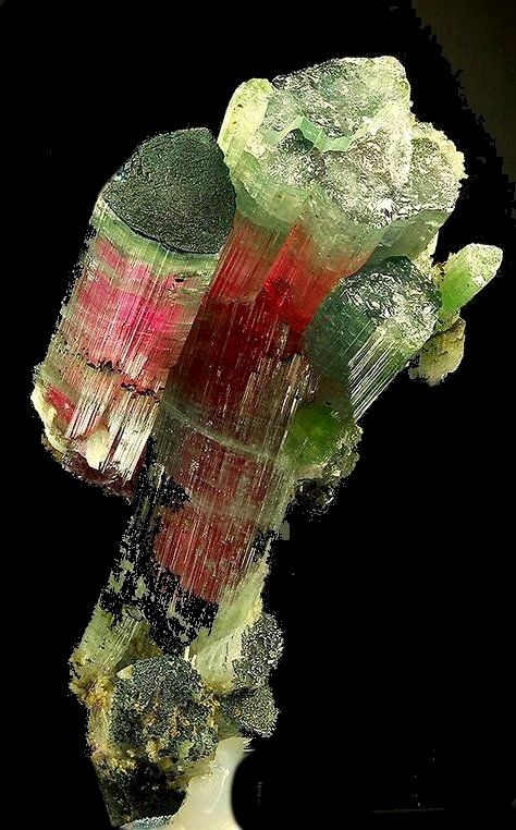 Rainbow Tourmaline, Minerals Crystals Rocks, Rock Minerals, Pretty Rocks, Beautiful Stones, Cool Rocks, Beautiful Rocks, Mineral Stone, Minerals And Gemstones