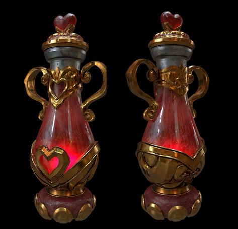 Cool Potion Bottles, Potion Bottle Concept Art, Fantasy Potion, The Legend Of King Arthur, Props Concept, Magic Bottles, Magic Items, Props Art, Potion Bottles