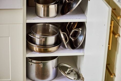 Post Image Amazon Organizer, Cookware Organization, Pot Lid Organization, Pan Organization, Lid Organizer, Making Space, Lid Storage, Kitchen Pot, Low Cabinet