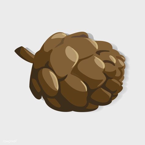 Pine Cone Graphic Illustration Vector | free image by rawpixel.com Cone Design, 2d Game Art, Pine Cone, Illustration Vector, Types Of Art, Free Image, Pine Cones, Animal Crossing, Graphic Illustration