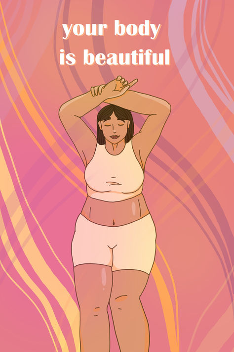 All bodies are beautiful and should be celebrated with confidence. #mindfulart #selfcare #wallpaper #teenart Feel-good Quotes And Wallpapers, Selfcare Wallpaper, Faith Reminders, Beautiful Affirmations, Apple Wallpapers, Mental Balance, Hello Kitty Wallpaper Hd, Love Your Body, Just Happy Quotes