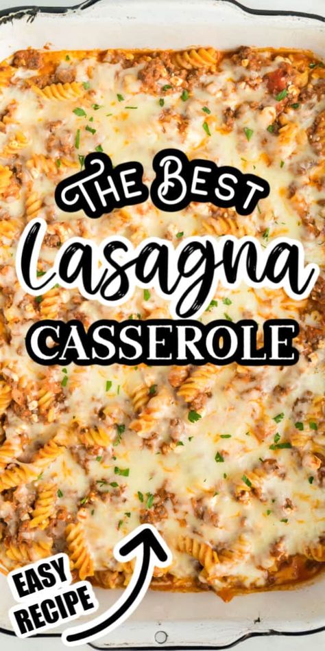 Traditional Lasagna Recipe, Easy Lasagna Casserole, Casserole Lasagna, Lasagna Recipe Easy, Lasagna Easy, Classic Lasagna Recipe, Lazy Lasagna, Best Lasagna, Lasagna Casserole