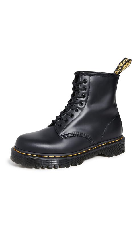 PRICES MAY VARY. PVC sole Slip-resistant AirWair sole, Contrast welt stitching, Pull tab at heel Lace-up closure Combat boots Casual These iconic Dr. Martens boots are a cult favorite for all counter-culture lovers out there. Made with the durability you trust, the signature 8 Eye Boots showcase the instantly recognizable contrast stitching and comfortable, slip-resistant AirWair soles. Cargo Boots, Lollapalooza Outfit, Heel Combat Boots, Doc Martens Boots, Dr Martens Boots, Casual Heels, Dr. Martens Boots, Platform Boots, Lace Boots