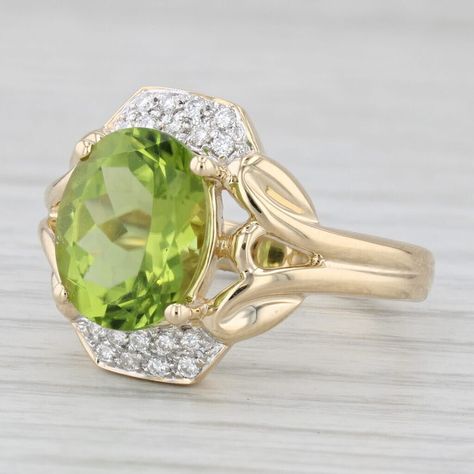 Peridot wedding ring