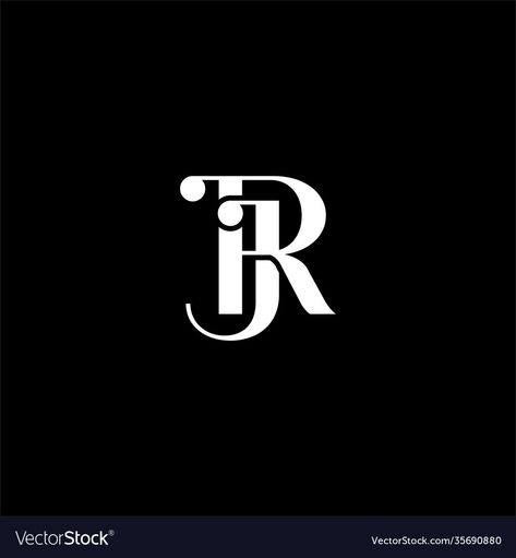 Rj Logo Design, Rj Monogram, Jr Monogram, J Letter Logo, Rj Logo, R Letter Design, Black Color Background, Queen Of Hearts Tattoo, J Letter