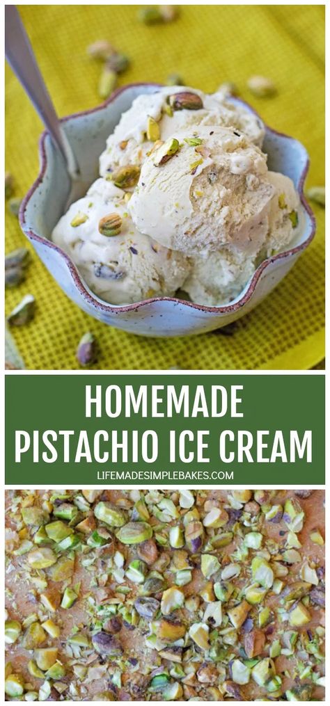 Homemade Pistachio Ice Cream, Pistachio Ice Cream, Homemade Ice Cream Recipes, Healthy Food Facts, Ice Cream Machine, Lost 100 Pounds, Healthy Meal Plans, Food Facts, Homemade Ice