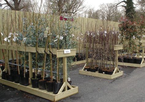 Retail Garden Displays, Plant Nursery Ideas Greenhouses, Garden Center Displays Retail, Garden Centre Displays, Backyard Nursery, Garden Center Displays, Flower Shop Decor, Cinder Block Garden, Trellis Panels