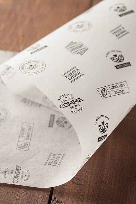 Burger Packaging, Frozen Food Packaging, Food Wrapping Paper, Bread Packaging, Bakery Branding, Food Branding, Bakery Packaging, Food Truck Design, Sandwich Shops