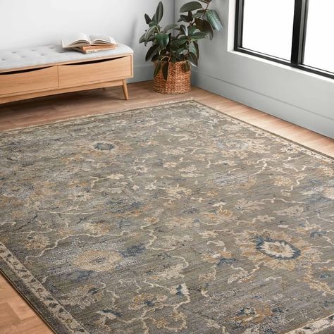 Alexander Home Jewel Botanical Boho Area Rug - On Sale - Bed Bath & Beyond - 31966360 Alexander Home, Fringe Rugs, Area Rug Sets, Boho Area Rug, Round Area Rugs, Traditional Rug, Brown Area Rugs, Vintage Area Rugs, Brown Rug