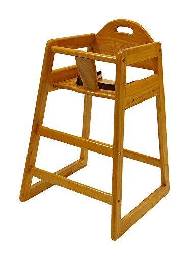 LA Baby Restaurant Style Stackable Wood High Chair  Natural -- For more information, visit image link. Wood High Chair, Wood High Chairs, Chair For Restaurant, Best High Chairs, Wooden High Chair, Jewellery Traditional, Wooden High Chairs, La Baby, Solids For Baby