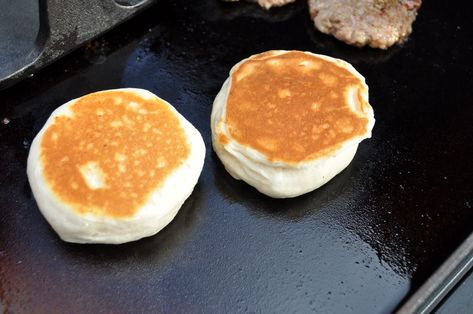 Cook biscuits on your Blackstone griddle. Biscuits On Blackstone Griddle, Blackstone Biscuits, Blackstone Breakfast, Blackstone Recipe, Cooking Techniques Basic, Breakfast Favorites, Cinnamon Biscuits, Biscuit Sandwich, Griddle Recipes