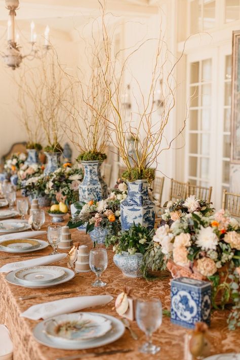 Fall Destination Wedding, Chinoiserie Wedding, Bridal Shower Luncheon, Wedding Luncheon, Garden Bridal Showers, Bridal Luncheon, Fall Bridal Shower, Fall Garden, Union Station