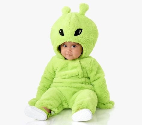 Baby Halloween Costumes | Pottery Barn Kids Infant Alien Costume, Space Baby Costume, Baby Space Costume, Infant Costumes For Boys, One Year Old Costume Boy, Family Alien Costume, Alien Family Halloween Costume, Alien Baby Costume, Toddler Alien Costume