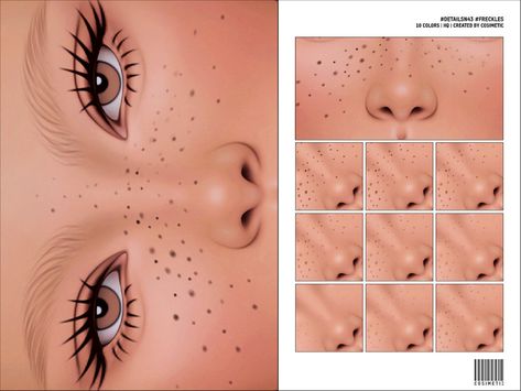 The Sims Resource - Details N43 FRECKLES Egyptian Eyeliner, Sims 4 Functional, Sims 4 Makeup, Nikki Lipstick, Classic Eyeliner, Skin Details, Sims 4 Cc Makeup, Face Kit, Sims 4 Cc Skin