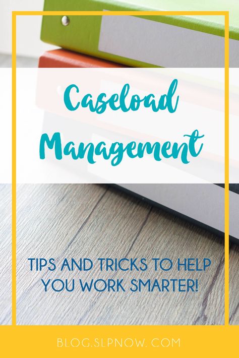 Step up your caseload management with these tried and true tips from a school-based SLP. School Based Slp Organization, Social Worker Caseload Organization, School Based Slp, Case Worker Organization, Social Worker Organization, School Slp Organization, Case Manager Organization, Case Management Organization, Cps Worker