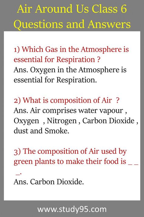 Hello Students here you will read Air Around Us Class 6 Questions and Answers. Science Class 6 Chapter Air Around Us Important Questions and Answers. Air Around Us General Knowledge Question Answer Class 6. General Knowledge Quiz Questions, Science Quiz, Classroom Assessment, Quiz With Answers, 6 Class, Biology Facts, Gk Questions And Answers, Knowledge Quiz, Quiz Questions And Answers