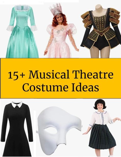 Musicals Costumes Diy, Six The Musical Costume Ideas, Musical Costumes Ideas, Broadway Rave Outfit, Broadway Party Outfit, Broadway Inspired Halloween Costumes, Musical Theatre Cosplay, Katherine Newsies Costume, Musical Theatre Costumes Halloween