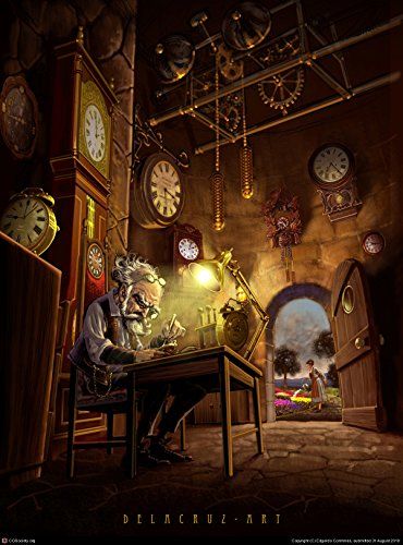 The Clocks Maker: Philosophy by Elías Drif http://www.amazon.co.uk/dp/B01DD06VF6/ref=cm_sw_r_pi_dp_.l5.wb0G09QBD Steampunk Illustration, Steampunk Artwork, Arte Steampunk, Storybook Art, Antique Watches, Steampunk Art, Trending Hairstyles, Antique Wall Clock, Art Workshop