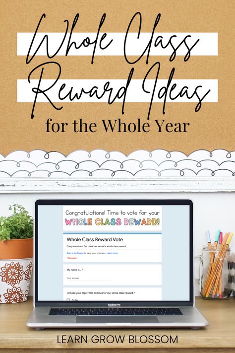 Looking for fun whole class reward ideas to freshen up your classroom management? You can never have enough classroom management ideas. In this blog post, I share 35 free whole class reward ideas. You’ll be set for the entire year! These whole class rewards build student engagement and classroom community. They will also work with your current classroom management system. Whole Group Classroom Rewards, Whole Class Reward Ideas, Class Reward Ideas, Whole Class Reward System, Upper Elementary Classroom Setup, Classroom Management Rewards, Class Reward System, Class Rewards, Classroom Setup Elementary