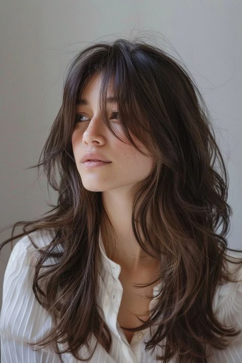 40+ Gorgeous Long Layered Haircuts You Have To See ASAP - Flo's Blog Haircut Names, Hairstyles Brunette, Tattoo Beautiful, Haircuts For Long Hair With Layers, Hair Inspiration Long, Square Face, Long Layered Haircuts, Men's Haircut, Long Layered Hair