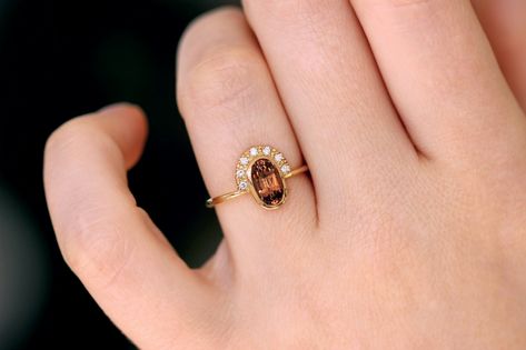 Orange Sapphire Ring, Ring Sapphire, Sapphire Band, Crown Ring, Sapphire Engagement Ring, Orange Sapphire, Band Engagement Ring, Sapphire Engagement, Jewelry Inspo