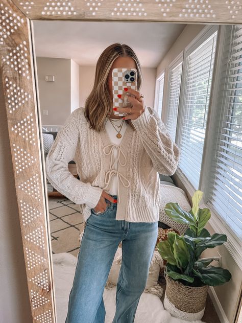 Cute Teacher Outfits, Teaching Outfits, Cute Modest Outfits, Cable Tie, Tie Front Cardigan, Fashion Mistakes, Mode Inspo, Cute Everyday Outfits, Outfit Inspo Fall