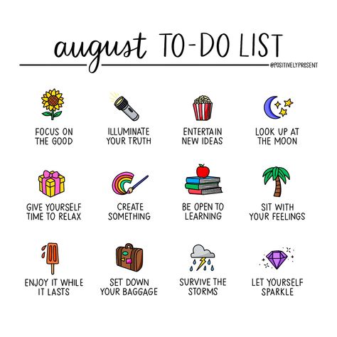 Happy August! 😎 Which one(s) are you adding to your to-do list? (Swipe for even more self-care ideas!) August Self Care, Becoming A Better Person, Happy August, Better Person, 30 Day Challenge, Relax Time, Be A Better Person, Brighten Your Day, To Do