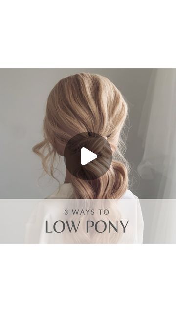 Hairstyles With Topsy Tail Tool, Low Pony Wedding Hairstyles, Low Pony Tailed Hairstyle, Poni Hairstyle Simple, Pony Tailed Hairstyle Wedding, Simple Low Ponytail, Pony Tailed Hairstyle, Low Pony Hairstyles, Topsy Tail